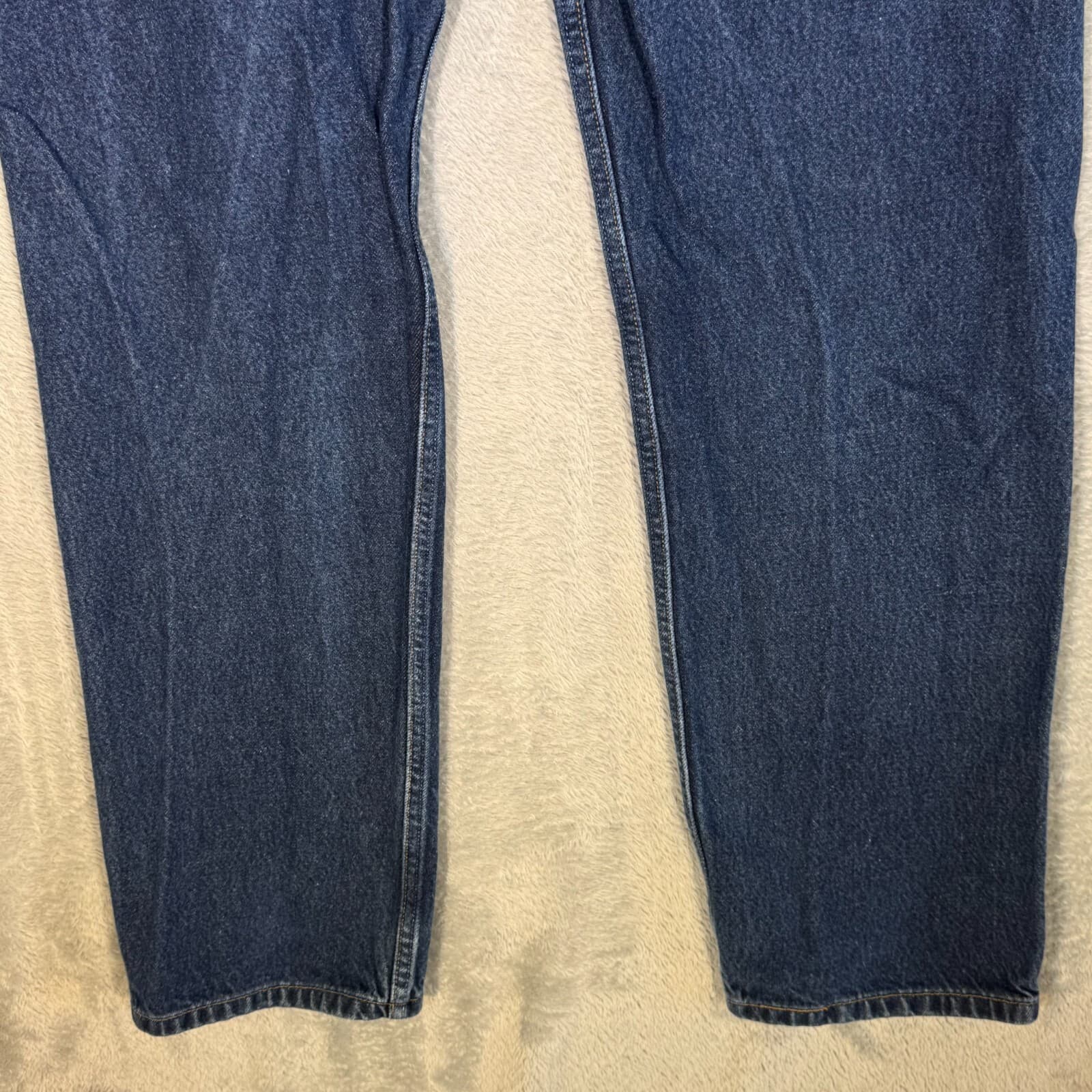 Levi’s 505 Men’s Jeans 38 x 34 Blue Denim Stretch Mid-Rise Straight Leg - Thumbnail 9