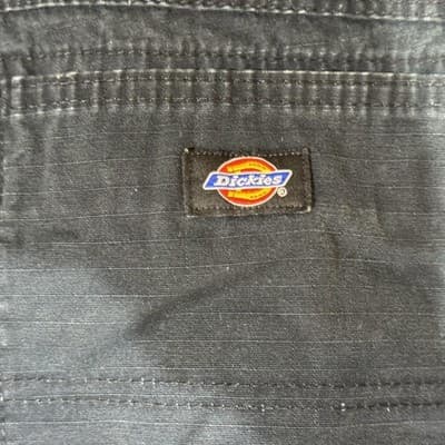 Dickies Cargo Shorts Mens 40 Black Ripstop Canvas Workwear Utility 12 Inseam - Thumbnail 3