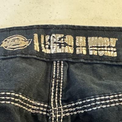 Dickies Cargo Shorts Mens 40 Black Ripstop Canvas Workwear Utility 12 Inseam - Thumbnail 4