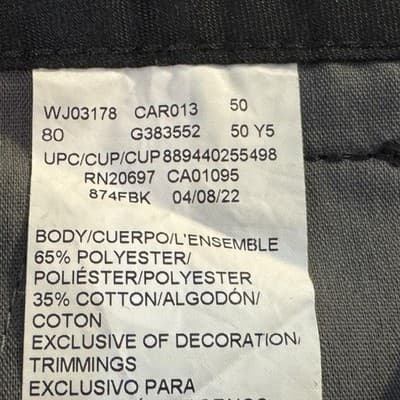 Dickies 874 Flex Pants Mens 36x30 Black Original Fit Workwear Chino Twill - Thumbnail 4