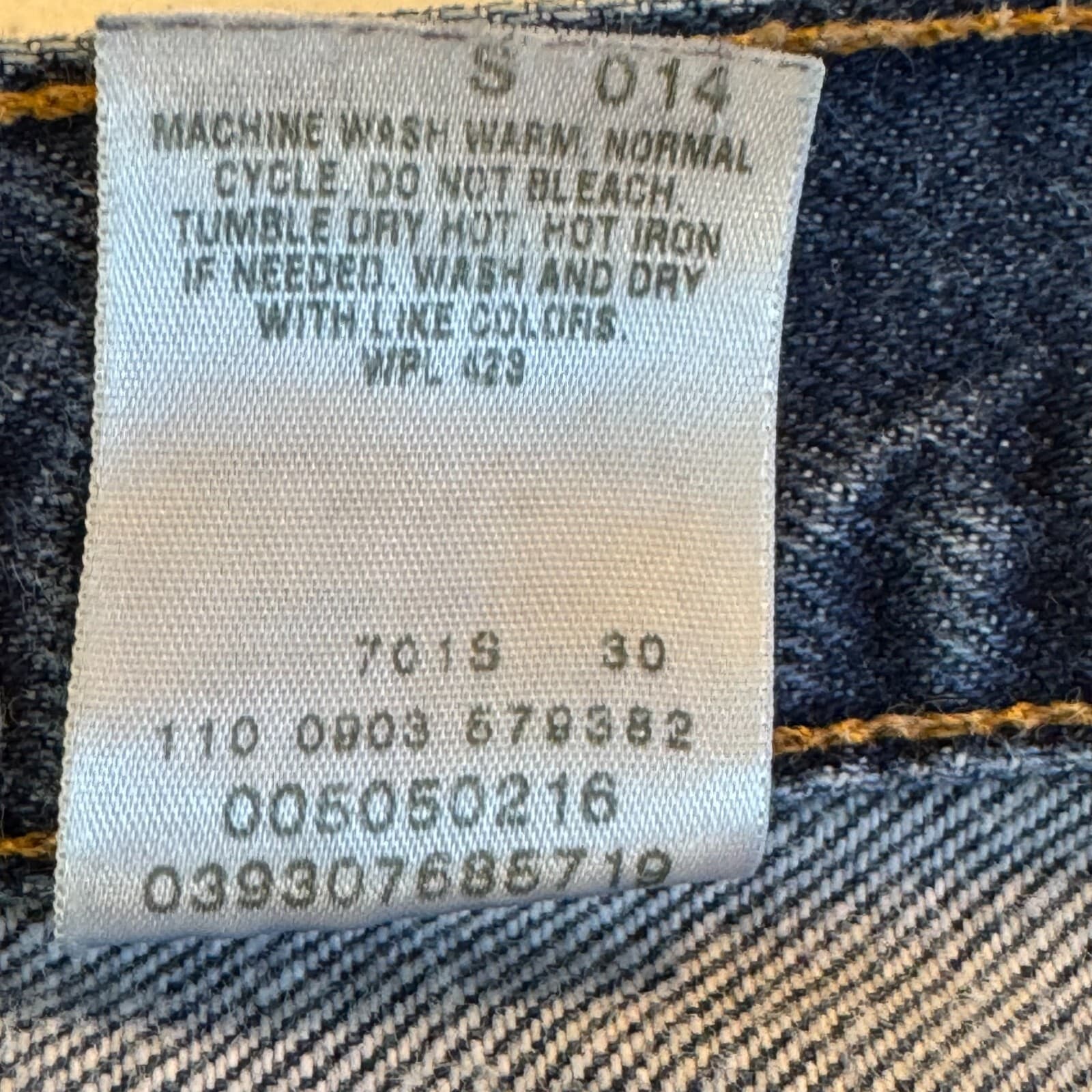 Levi’s 505 Men’s Jeans 38 x 34 Blue Denim Stretch Mid-Rise Straight Leg - Thumbnail 13