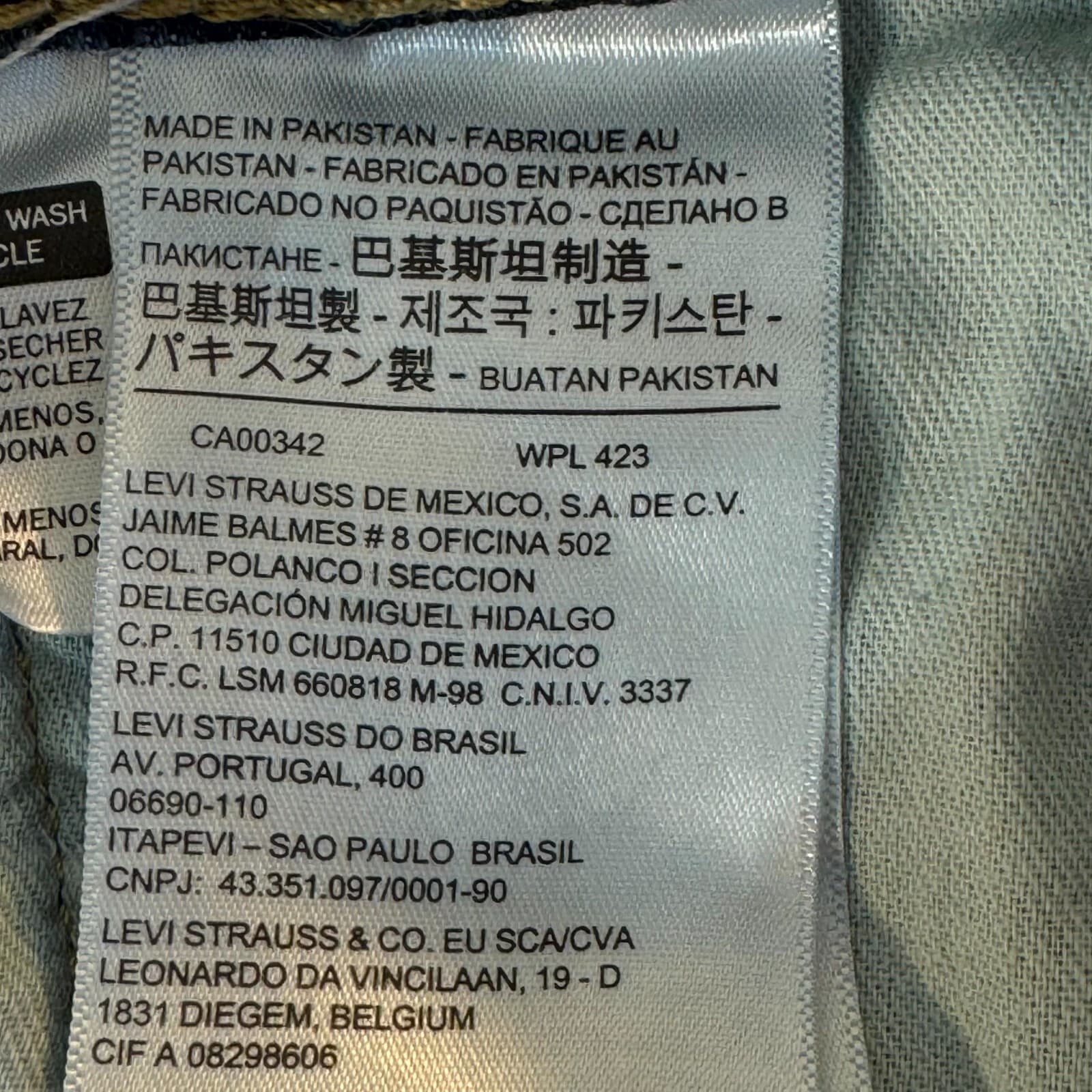 Levi’s 541 Men’s Jeans 40x32 Blue Denim Stretch Athletic Fit Straight Zip Fly - Thumbnail 4