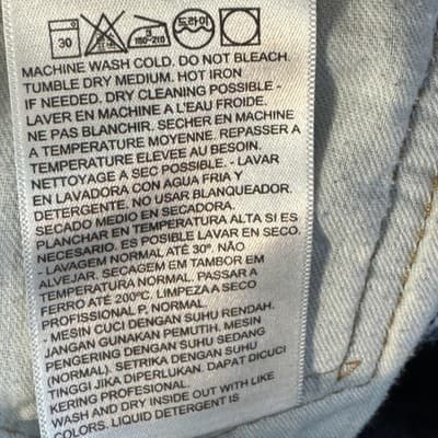 Levis 505 Jeans Mens 34x29 Blue Straight Leg Zip Fly Classic Denim Pants - Thumbnail 7