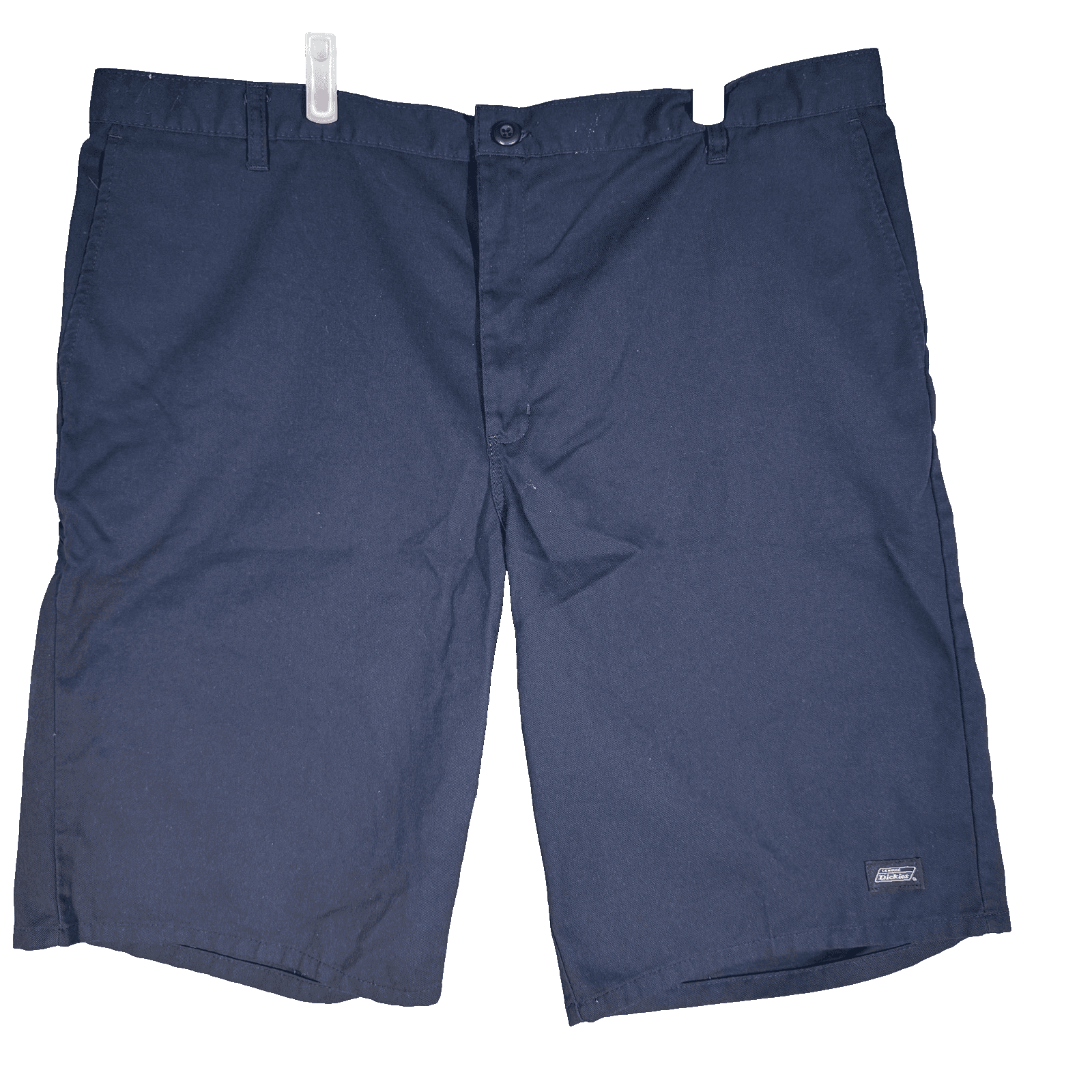 Dickies Shorts Mens 44 Navy Chino Workwear Flat Front Polyester Cotton Pockets - Image 1