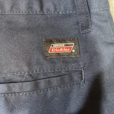 Dickies Shorts Mens 44 Navy Chino Workwear Flat Front Polyester Cotton Pockets - Thumbnail 4