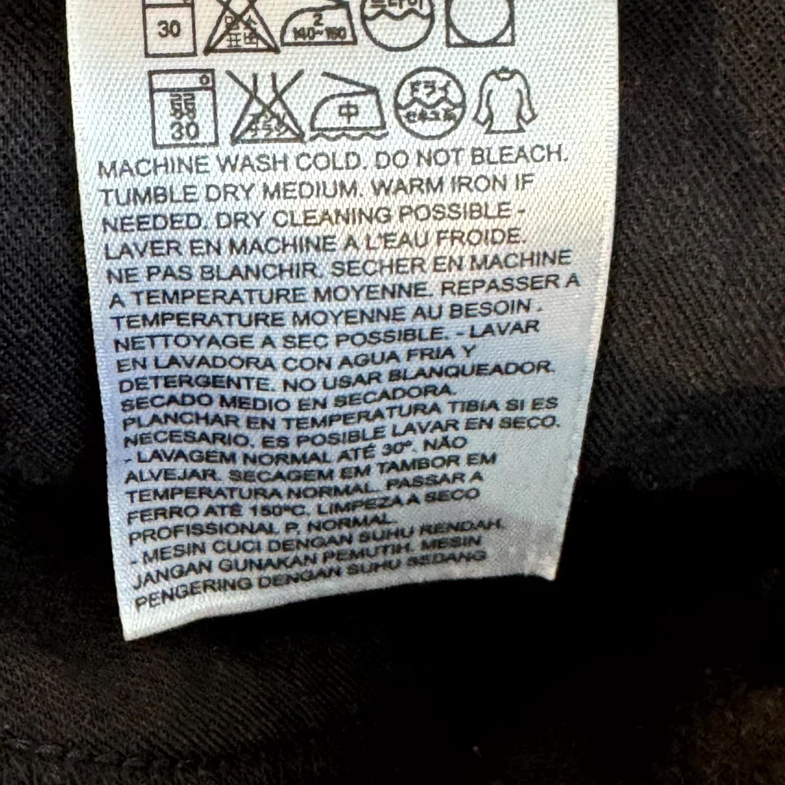 Levi’s 541 Men’s Jeans 34x30 Black Denim Athletic Fit Mid Rise Zip Fly - Thumbnail 10