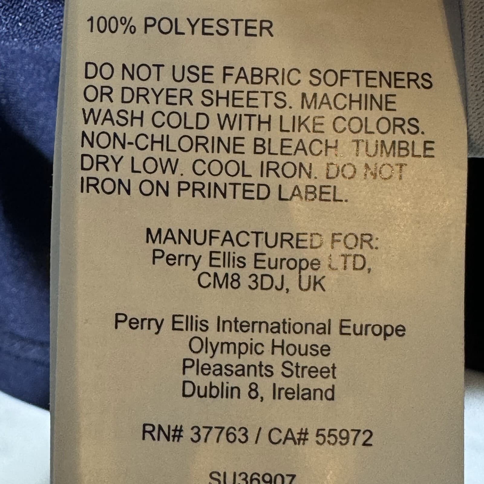 PGA TOUR Men’s Polo Shirt M Blue Athletic Fit Golf Short Sleeve Polyester Modern - Thumbnail 7