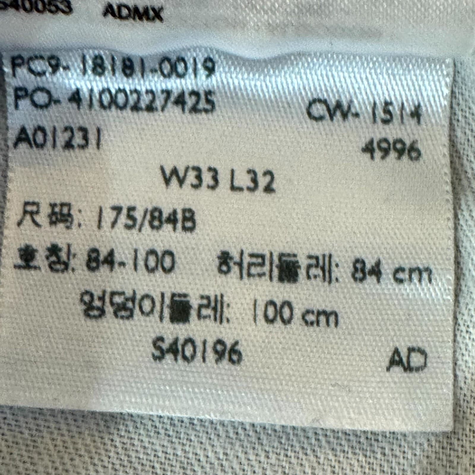 Levi’s 541 Mens Jeans 33x32 Black Denim Athletic Fit Stretch Tapered Zip Fly - Thumbnail 9