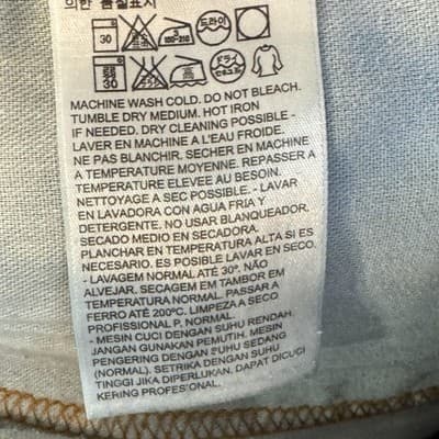 Levis 505 Jeans Mens 34x29 Blue Denim Distressed Straight Leg Medium Wash Pants - Thumbnail 7