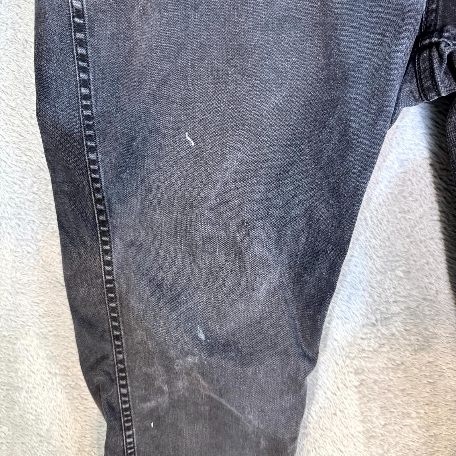 Levi’s 541 Men’s Jeans 34x30 Black Denim Athletic Fit Mid Rise Zip Fly - Thumbnail 3