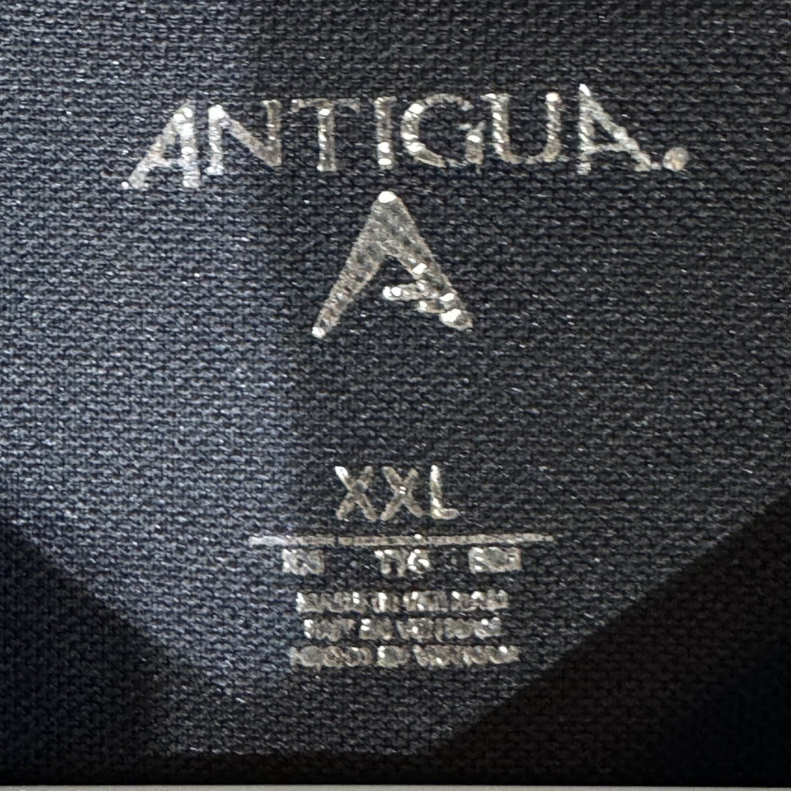 Antigua Men’s Polo Shirt 2XL Black – Golf/Performance Short Sleeve Collared - Thumbnail 6