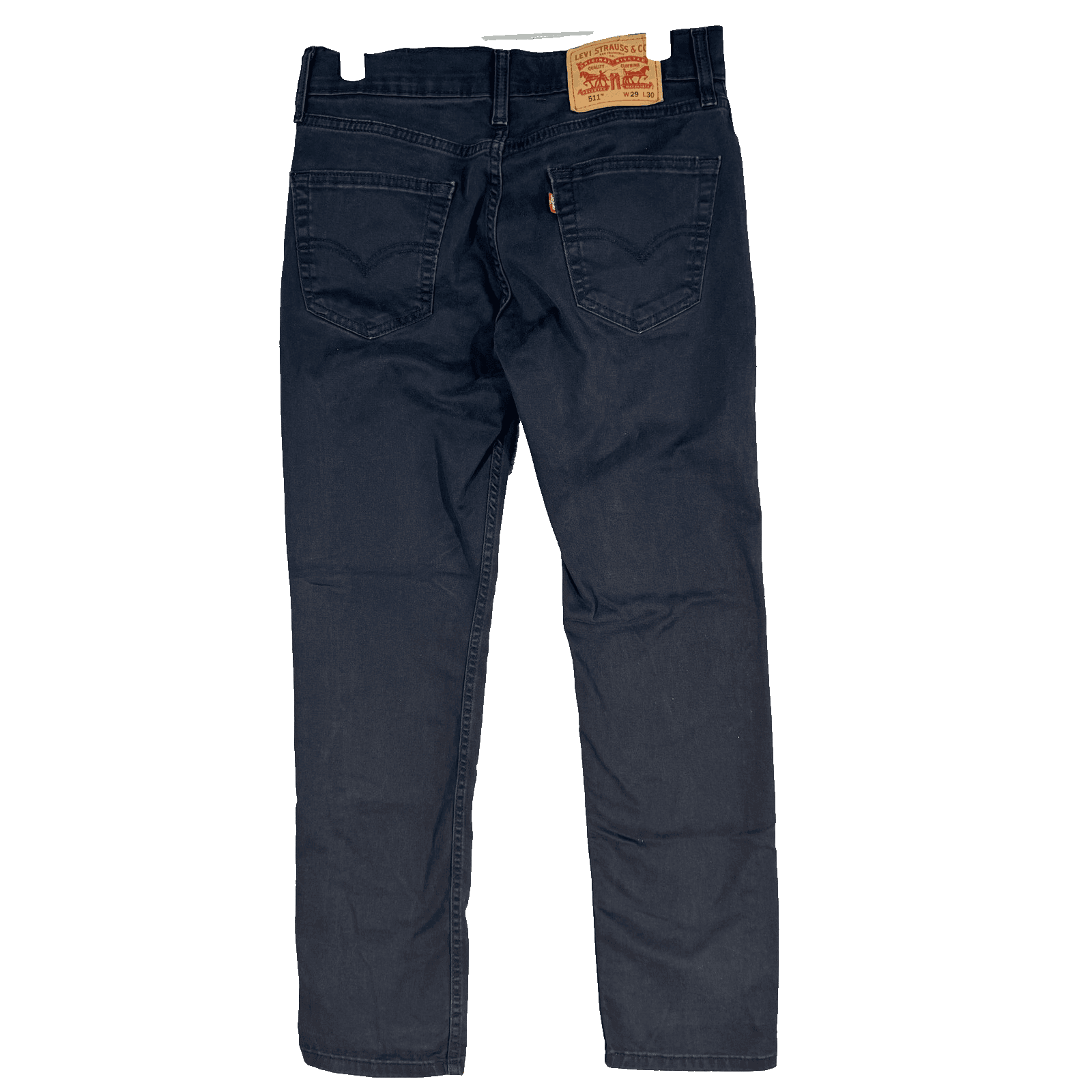Levis 511 Jeans Mens 29x30 Black Slim Fit Stretch Tapered Leg Modern Denim Pants - Thumbnail 2