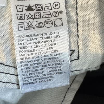 Levis 511 Jeans Mens 29x30 Black Slim Fit Stretch Tapered Leg Modern Denim Pants - Thumbnail 6