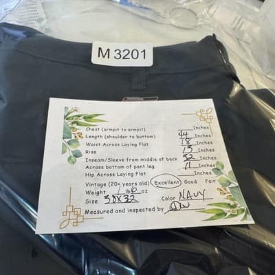 Dickies Pants Mens 38x32 Navy Double Knee Carpenter Workwear Straight Leg - Thumbnail 11