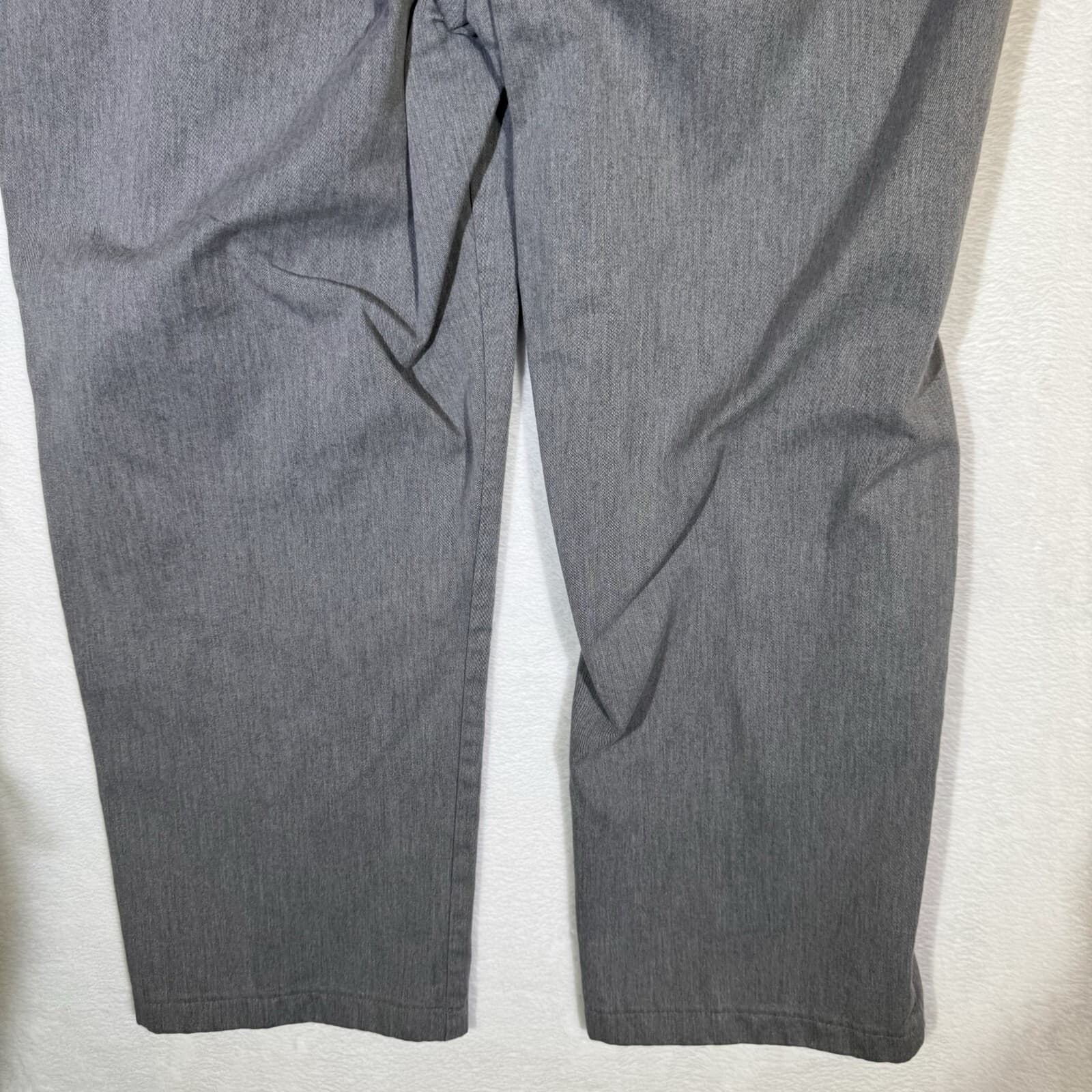 Lands’ End Men’s Gray 100% Cotton Straight-Leg Pants, Size 42 – Excellent - Thumbnail 6