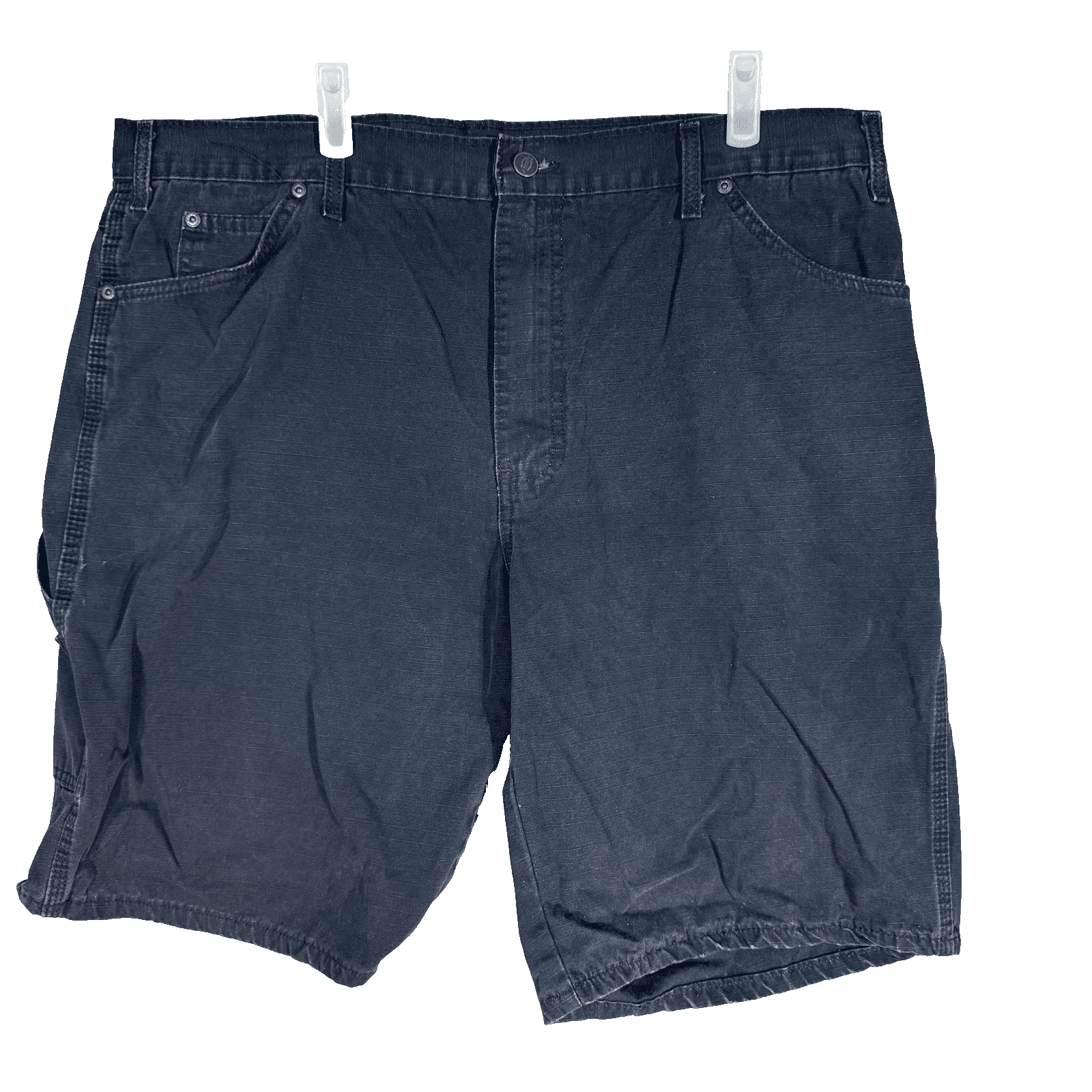 Dickies Cargo Shorts Mens 40 Black Ripstop Canvas Workwear Utility 12 Inseam - Image 1