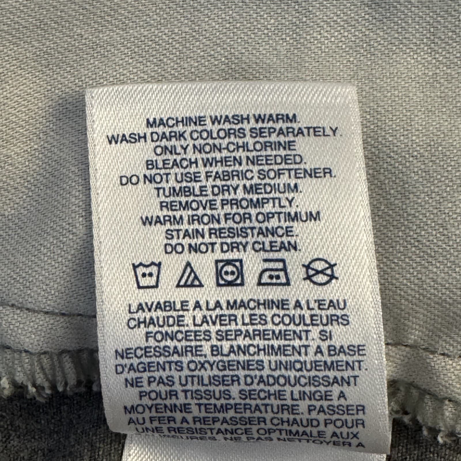 Lands’ End Men’s Gray 100% Cotton Straight-Leg Pants, Size 42 – Excellent - Thumbnail 13