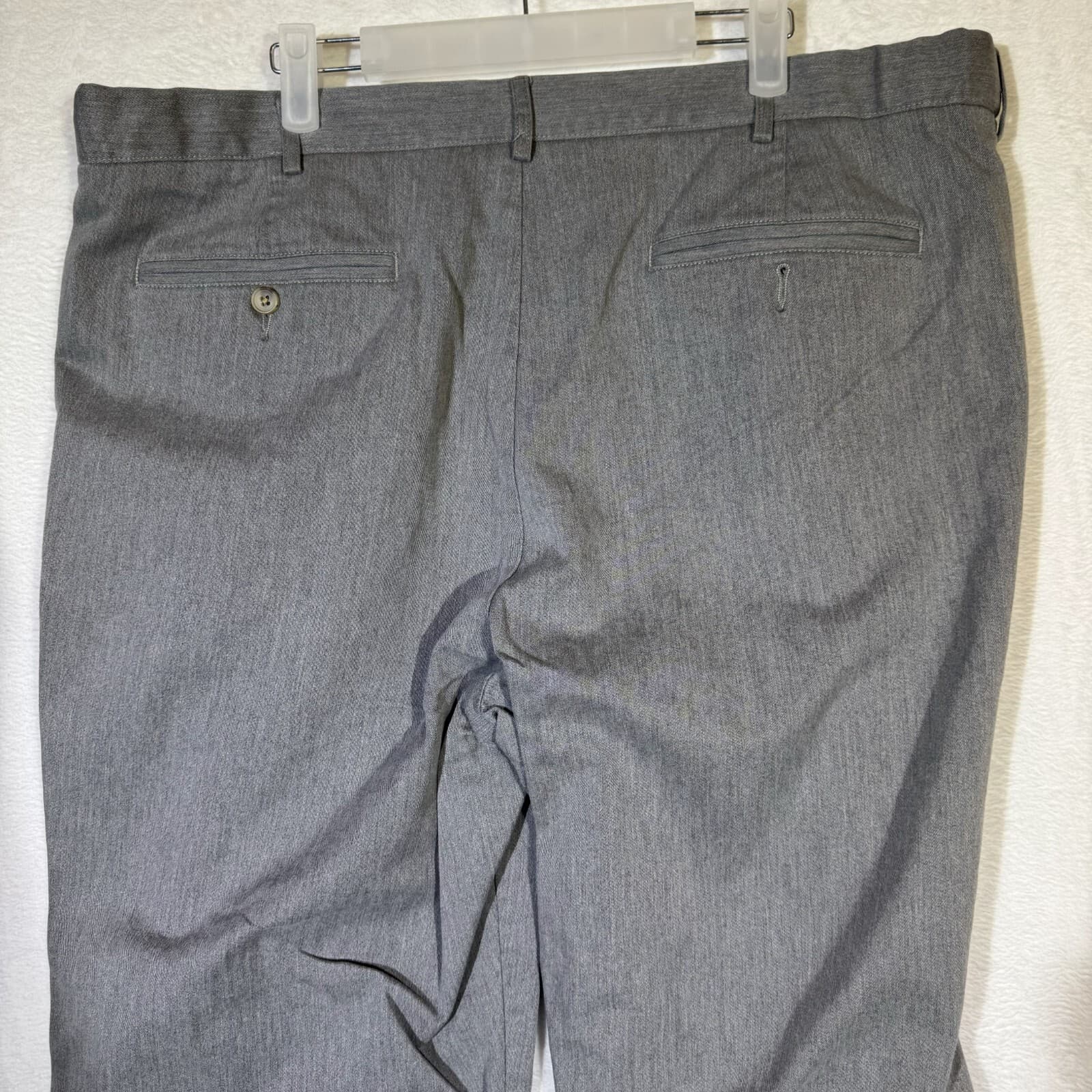 Lands’ End Men’s Gray 100% Cotton Straight-Leg Pants, Size 42 – Excellent - Thumbnail 7