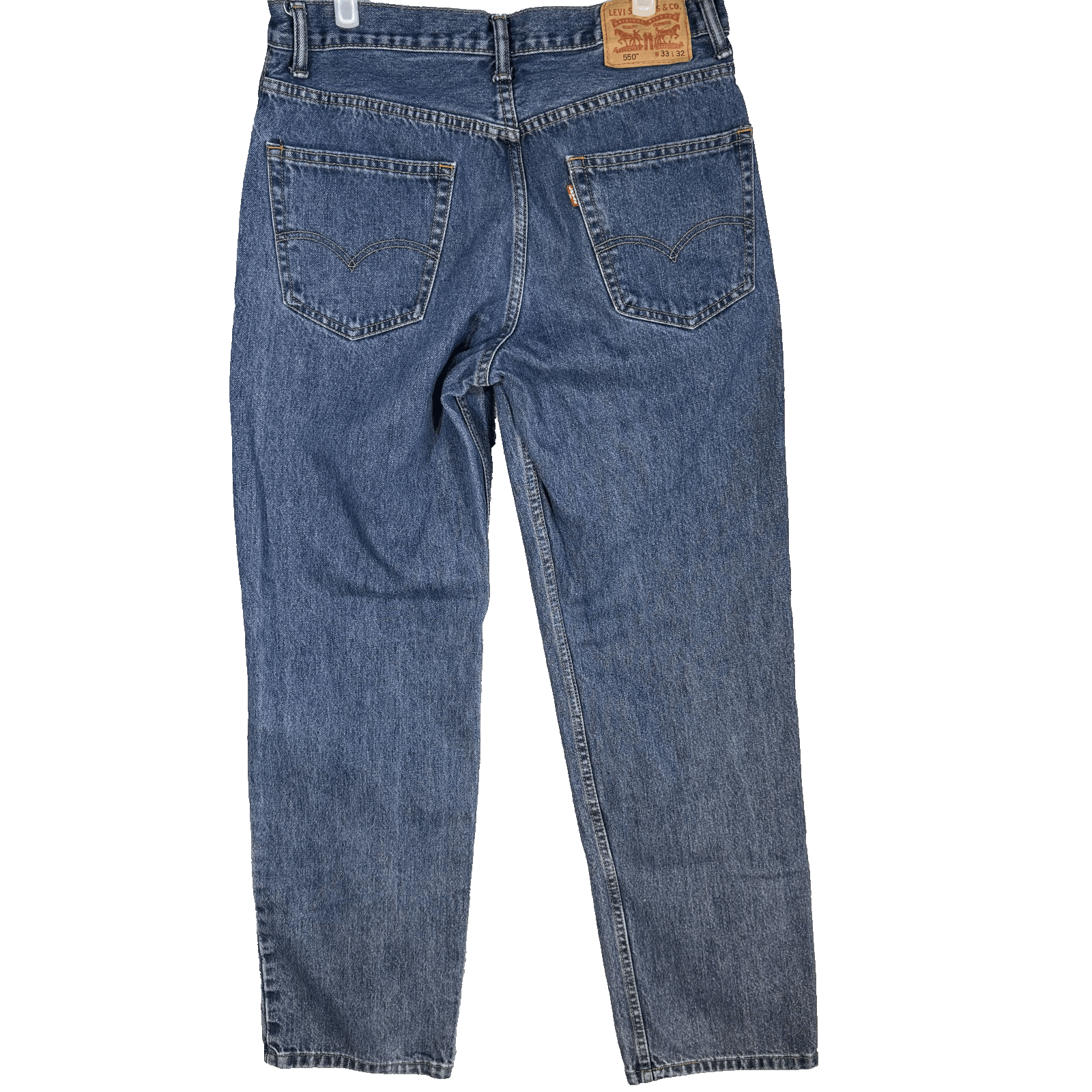 Levis 550 Jeans Mens 33x32 Relaxed Fit Tapered Leg Denim Classic - Thumbnail 2