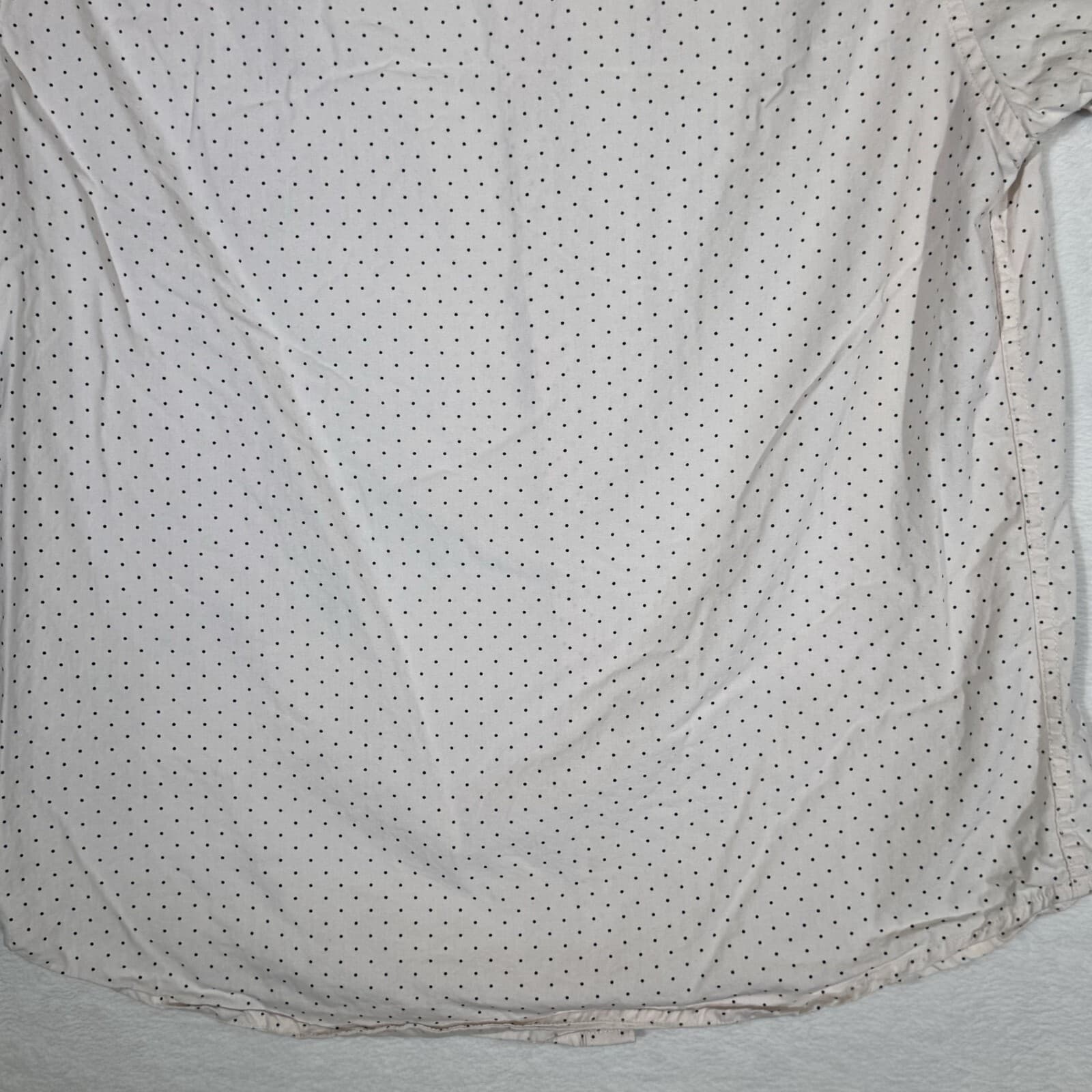 Cactus Man Men’s Cream Polka Dot Short-Sleeve Slim Button-Down Shirt, Size L - Thumbnail 9