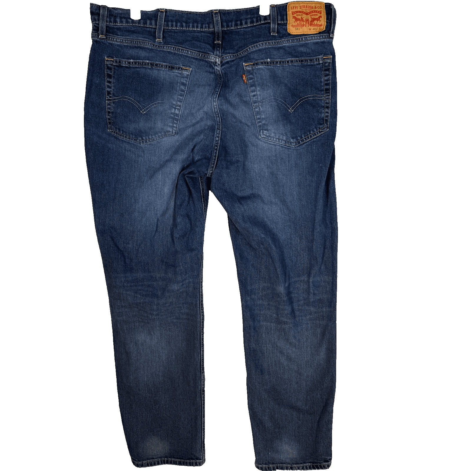 Levi’s 541 Men’s Jeans 40x32 Blue Denim Stretch Athletic Fit Straight Zip Fly - Thumbnail 2