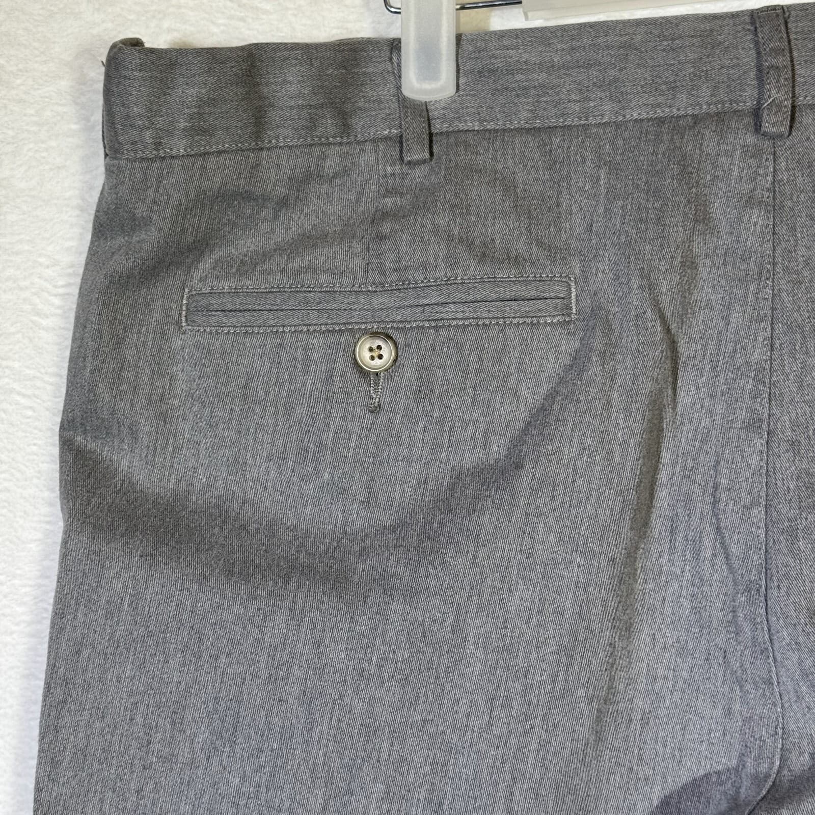 Lands’ End Men’s Gray 100% Cotton Straight-Leg Pants, Size 42 – Excellent - Thumbnail 8