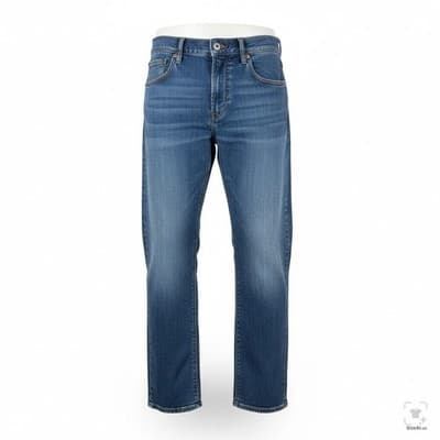 Lucky Brand 221 Straight Jeans Mens 32x30 (32x32) Blue Medium Wash Denim Zip Fly - Image 1