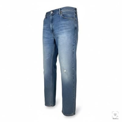 Levi's 511 Jeans Mens 40x30 Blue Light Wash Slim Taper Stretch Denim Zip Fly - Thumbnail 2