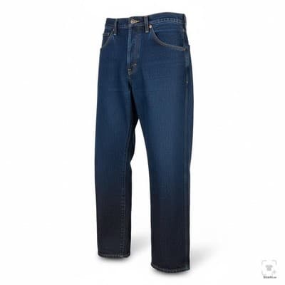 Dickies Jeans Mens 31x28 (32x30) Blue Dark Wash Straight Relaxed Denim Zip Fly - Thumbnail 2