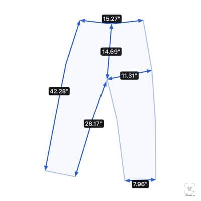 Dickies Jeans Mens 31x28 (32x30) Blue Dark Wash Straight Relaxed Denim Zip Fly - Thumbnail 11