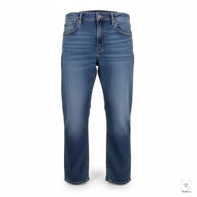 Lucky Brand 412 Athletic Slim Jeans Mens 36x27 Blue Medium Wash Tapered Zip Fly - Image 1