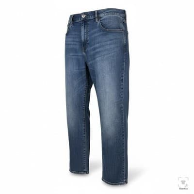 Lucky Brand 412 Athletic Slim Jeans Mens 36x27 Blue Medium Wash Tapered Zip Fly - Thumbnail 2