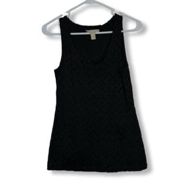 Banana Republic Black Geometric Sleeveless Mini Dress, Size XS – Excellent W 209 - Image 1