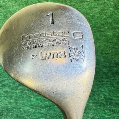 Vintage Lynx Predator G 1 Driver Mens RH PowerTune Graphite S Shaft Silver - Image 1