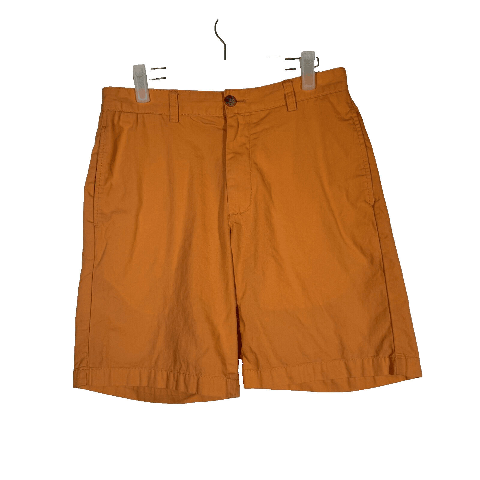 Vineyard Vines Men’s Orange Canvas Club Shorts, Size 30 – 100% Cotton, Mid‑Rise - Image 1