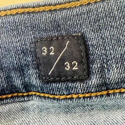 Lucky Brand 221 Straight Jeans Mens 32x30 (32x32) Blue Medium Wash Denim Zip Fly - Thumbnail 10