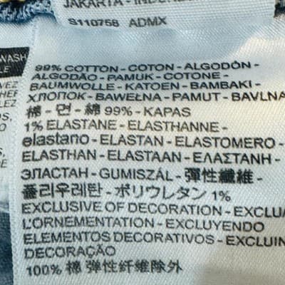 Levi's 511 Jeans Mens 40x30 Blue Light Wash Slim Taper Stretch Denim Zip Fly - Thumbnail 10