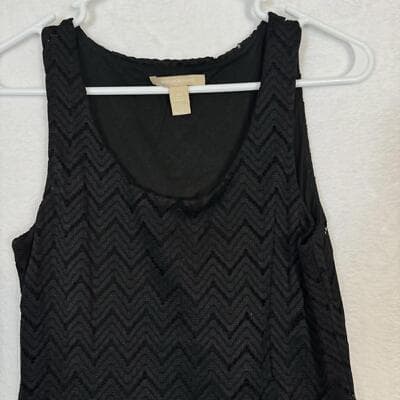 Banana Republic Black Geometric Sleeveless Mini Dress, Size XS – Excellent W 209 - Thumbnail 4