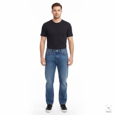 Levis 541 Jeans Mens 38x30 Blue Medium Wash Tapered Athletic Denim Zip Fly - Thumbnail 4