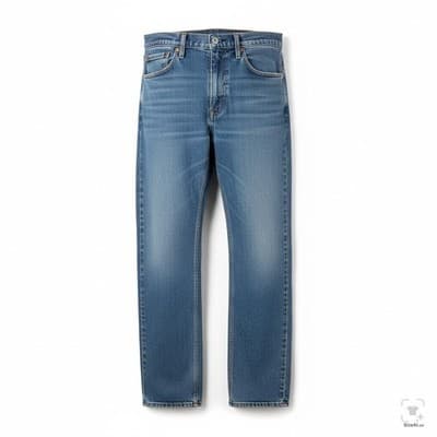 Levis 501 Jeans Mens 34x32 Blue Medium Wash Straight Stretch Denim Button Fly - Image 1