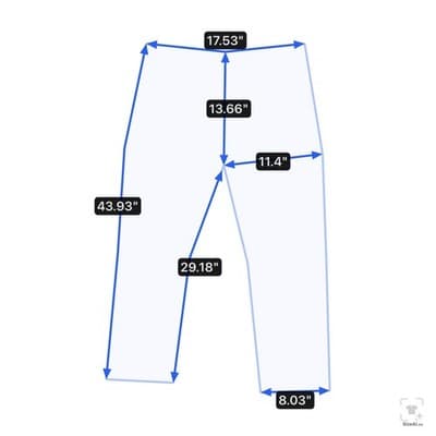 Levis 505 Jeans Mens 34x30 Blue Medium Wash Straight Denim Zip Fly Regular Fit - Thumbnail 11