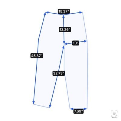 Vintage Levis 550 Jeans Mens 32x33 (32x34) Blue Light Wash Relaxed Tapered Denim - Thumbnail 12