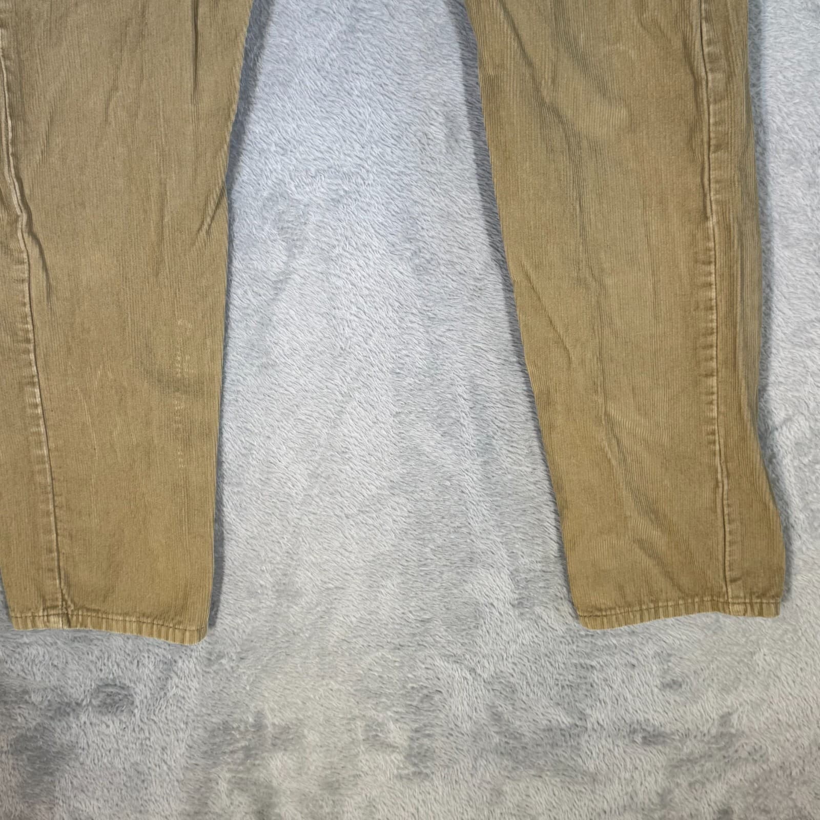 Levi’s 502 Men’s Jeans 29x30 Beige Corduroy Mid-Rise Straight Leg - Thumbnail 5