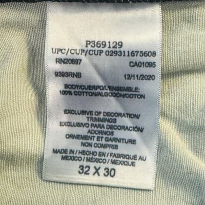 Dickies Jeans Mens 31x28 (32x30) Blue Dark Wash Straight Relaxed Denim Zip Fly - Thumbnail 8