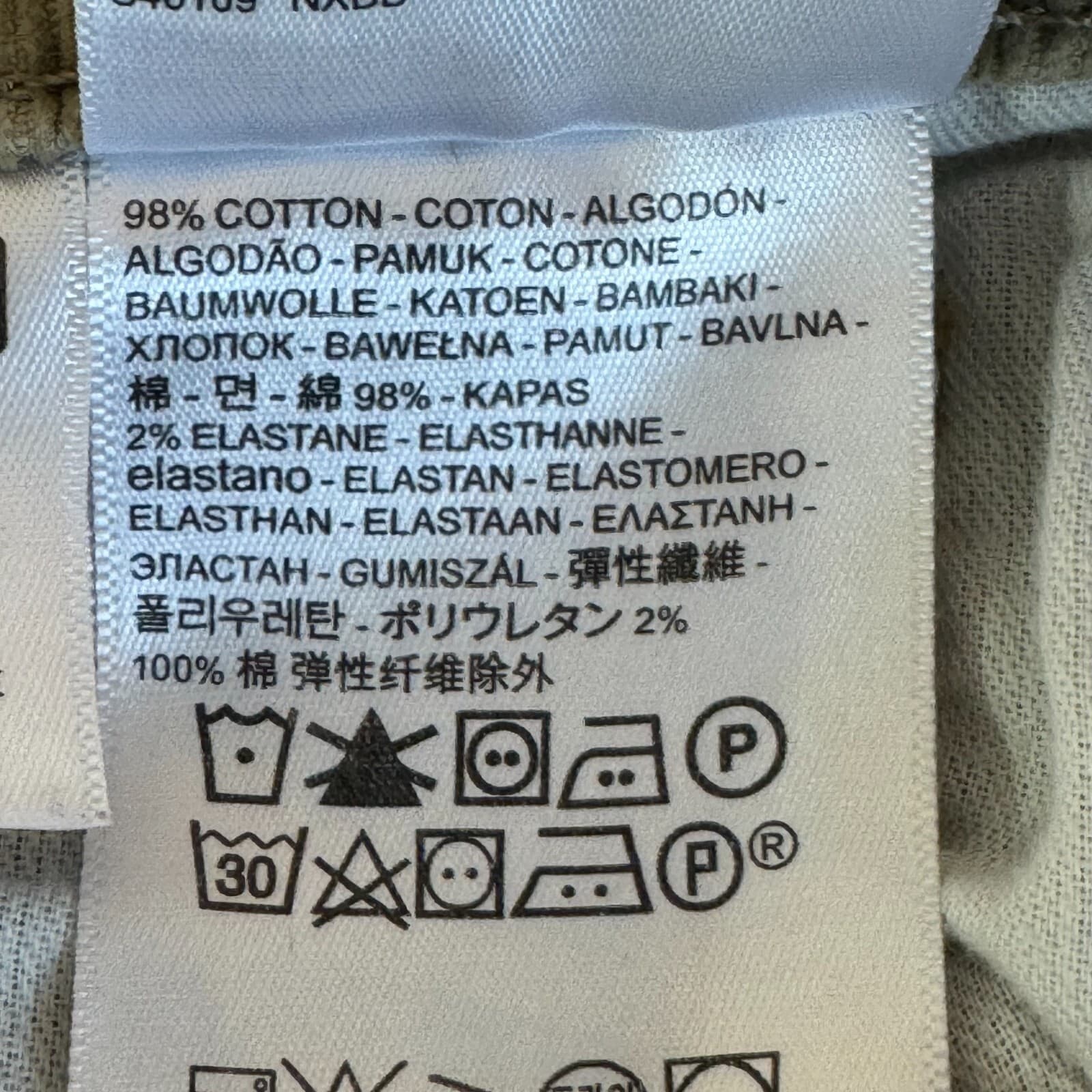 Levi’s 502 Men’s Jeans 29x30 Beige Corduroy Mid-Rise Straight Leg - Thumbnail 13