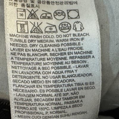 Levis 510 Jeans Mens 32x32 Black Dark Wash Skinny Stretch Denim Low Rise - Thumbnail 7