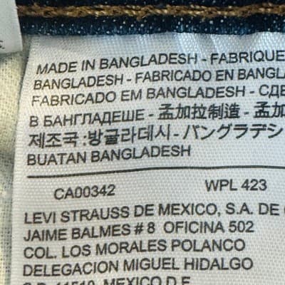 Levis 514 Jeans Mens 36x30 Blue Medium Wash Straight Stretch Denim Zip Fly - Thumbnail 10