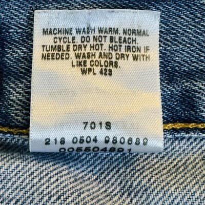 Vintage Levis 550 Jeans Mens 32x33 (32x34) Blue Light Wash Relaxed Tapered Denim - Thumbnail 10