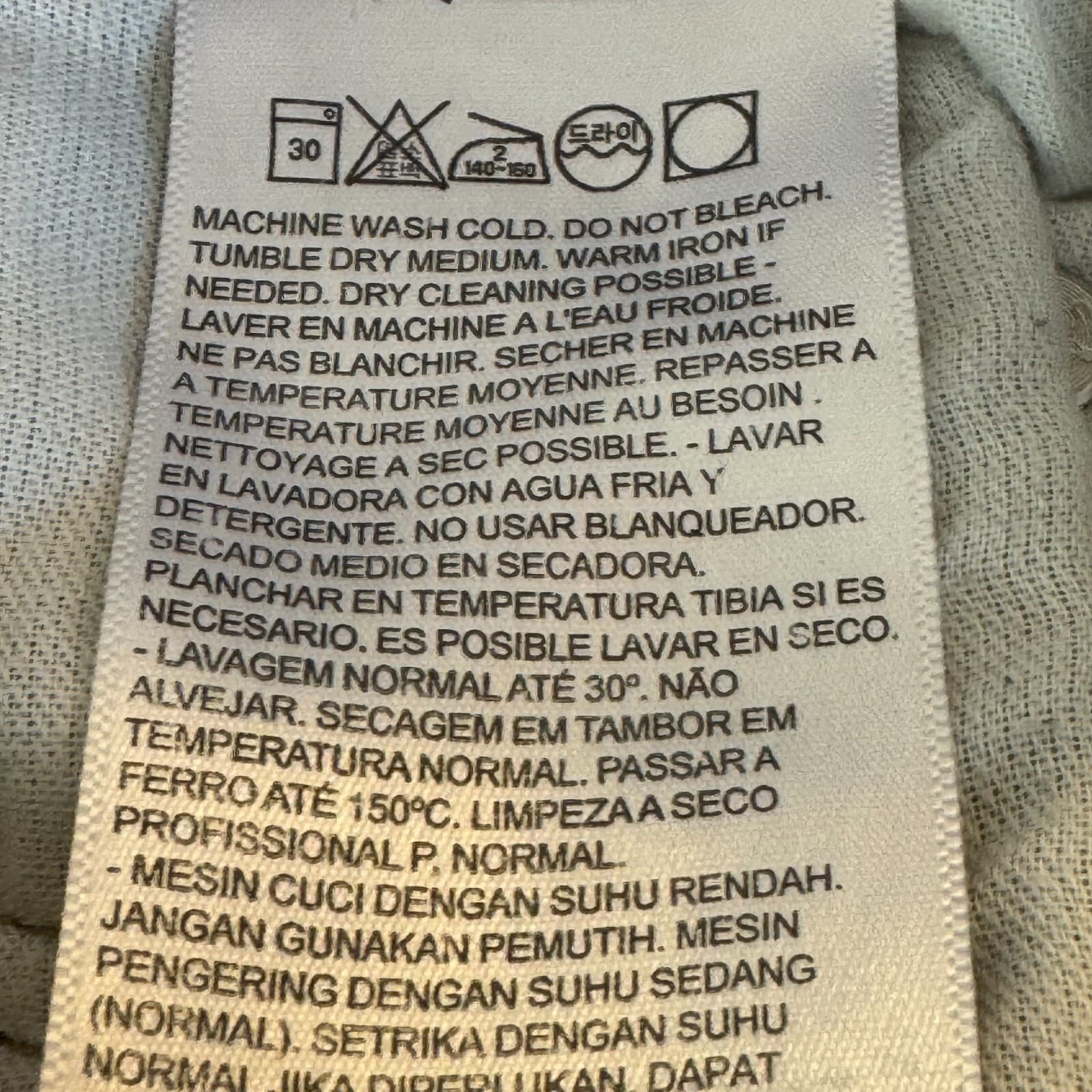 Levi’s 502 Men’s Jeans 29x30 Beige Corduroy Mid-Rise Straight Leg - Thumbnail 12