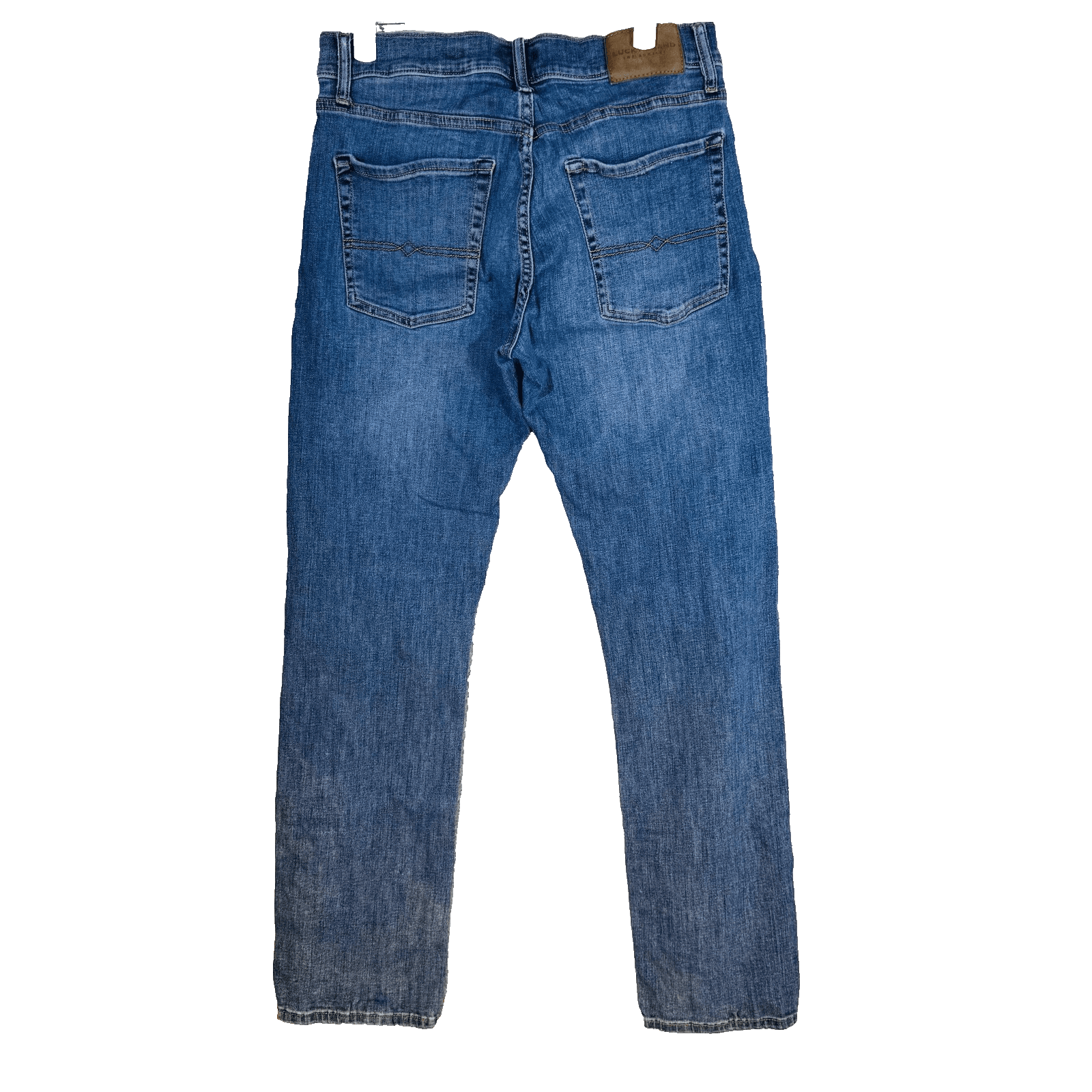 Lucky Brand 221 Straight Jeans Mens 32x30 (32x32) Blue Medium Wash Denim Zip Fly - Thumbnail 6